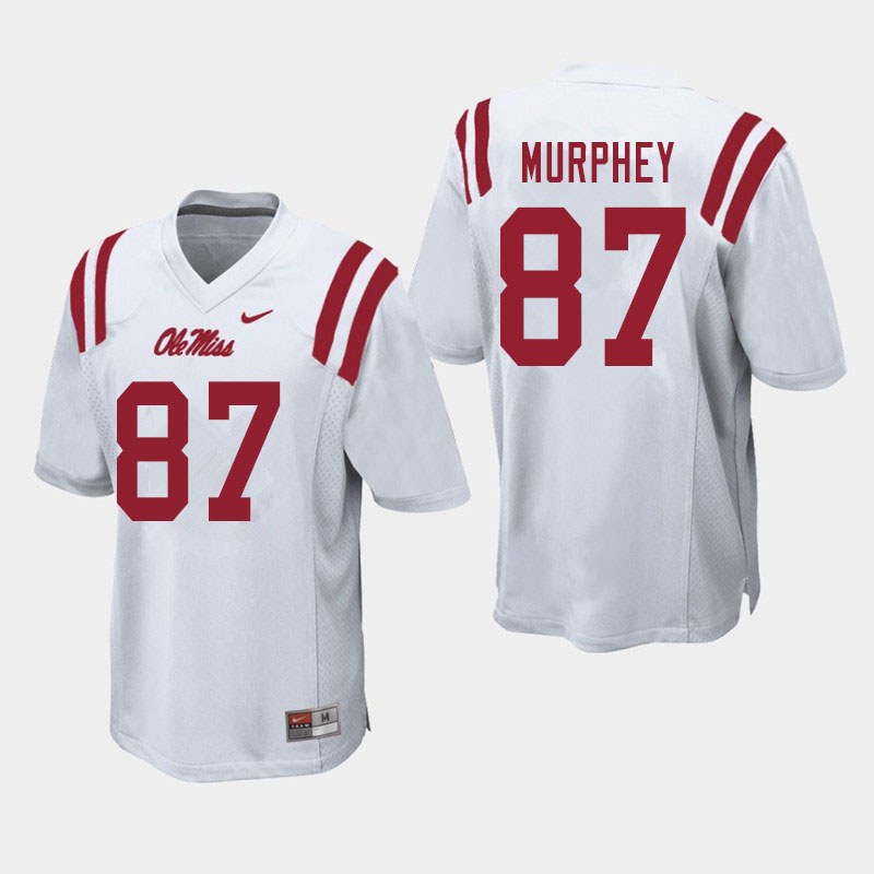 Sam Murphey Ole Miss Rebels NCAA Men's White #87 Stitched Limited College Football Jersey JBP4758OT